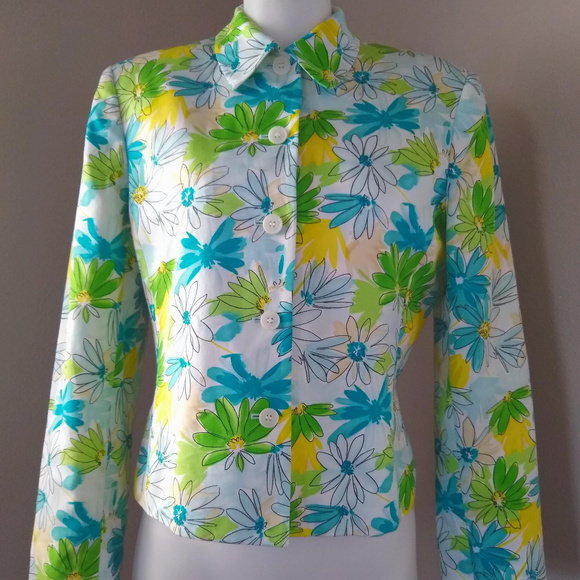 Jones New York Jackets & Blazers - JONES NEW YORK Floral Blazer Jacket Size 8